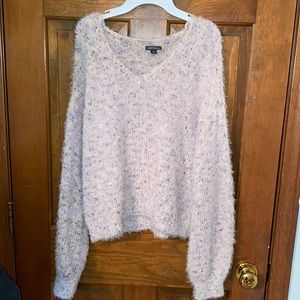Wild fable pink speckled sweater